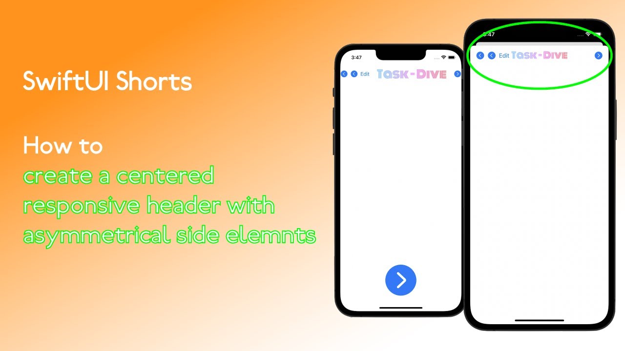 Xcode 13: How to create a centered responsive header with asymmetrical elements - SwiftUI