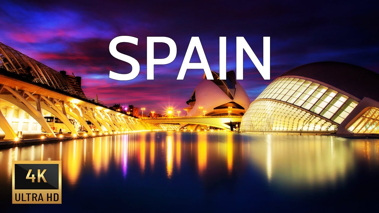 FLYING OVER SPAIN (4K UHD) - Amazing Beautiful Nature Scenery with Relaxing Music for Stress Relief