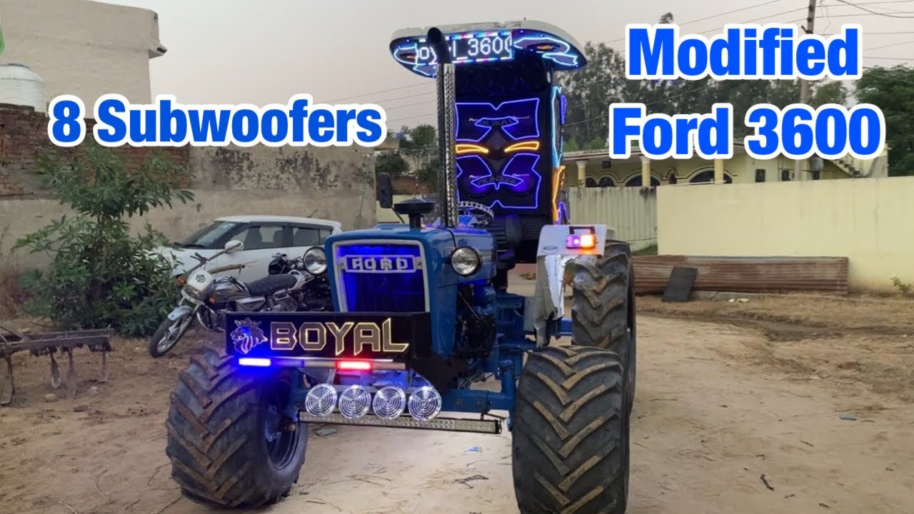 Modified Tractor | Modified Ford 3600 | 8 Subwoofers | modified club