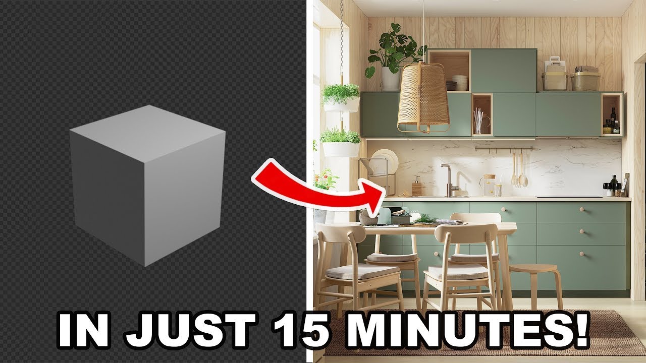 Let's Make a REALISTIC Kitchen in Blender!