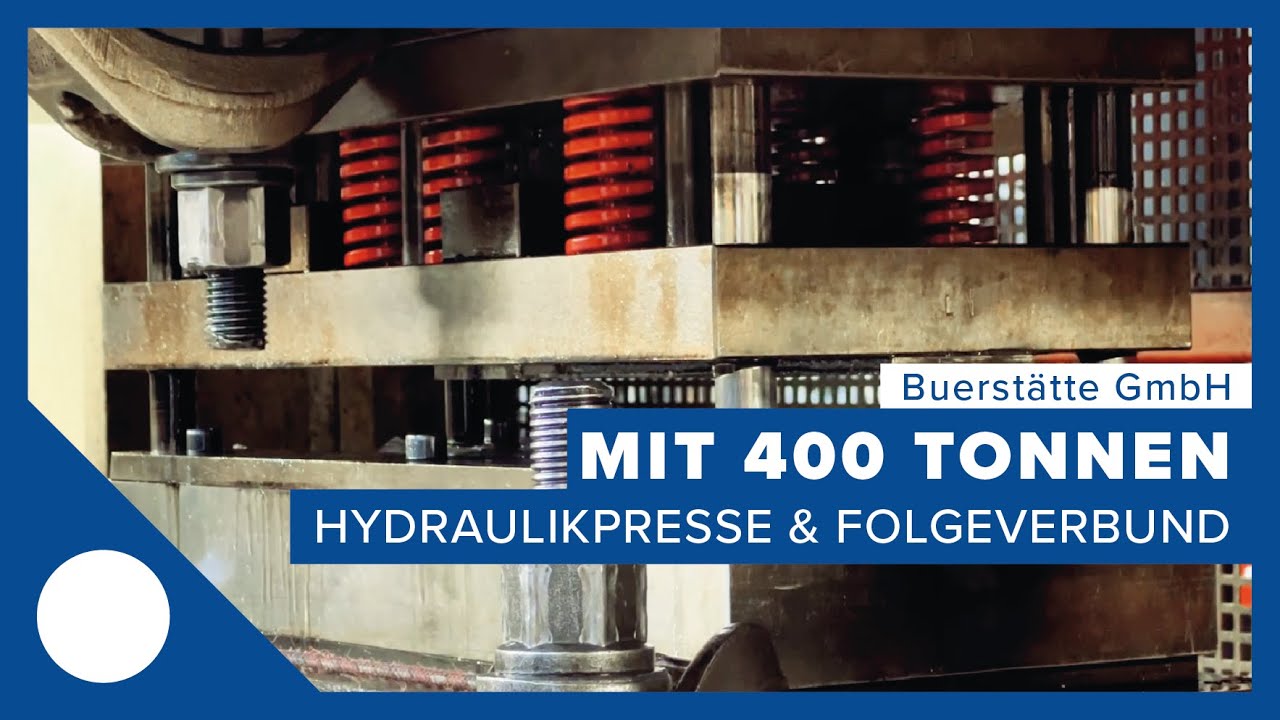 6mm Stanzteile aus Metall auf 400 Tonnen Hydraulikpresse & Folgeverbundwerkzeug - Stanzbiegeteil