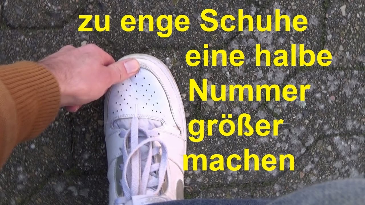 Schuhe weiten eine Nummer größer machen enge Schuhe weiten Schuhe drücken Schuhe zu klein Schuhgröße