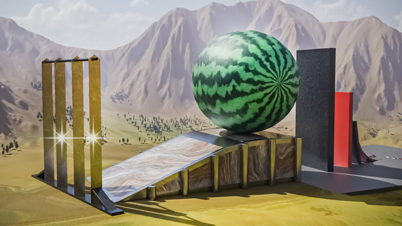 Giant Watermelon VS Giant Blades #2