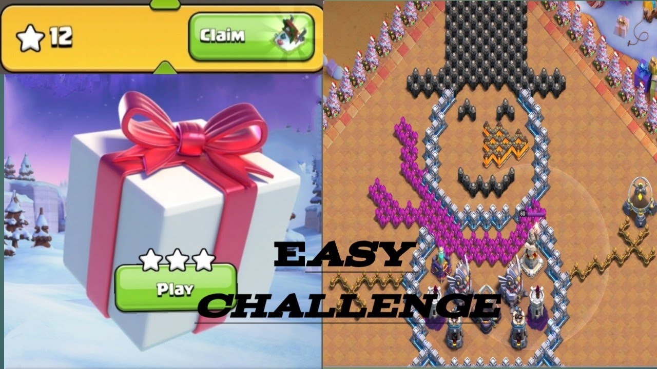Jolly Clashmas Challenge Level 4 || Easy 3 star || (Clash of Clan)