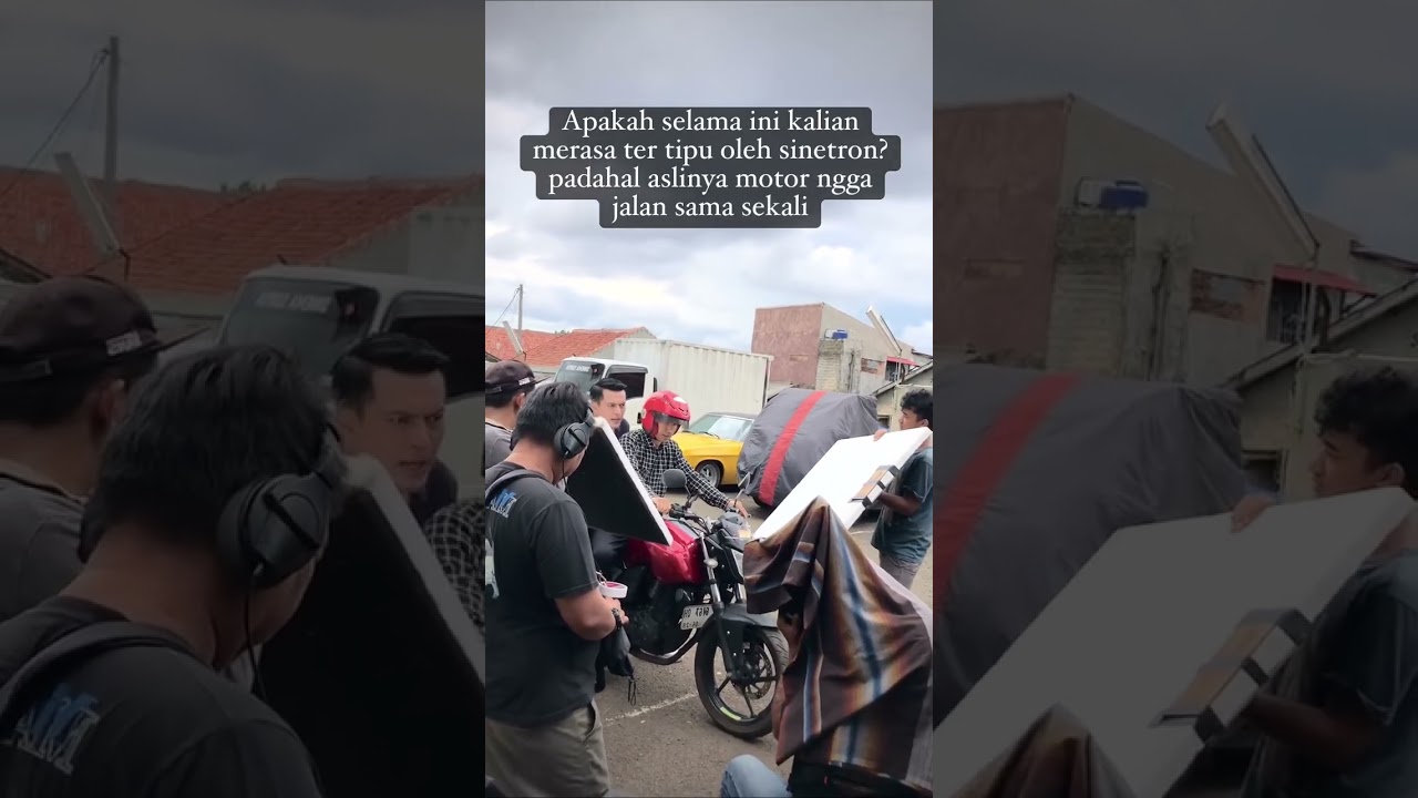 cara pengambilan vidio syuting saat adegan akting naik motor