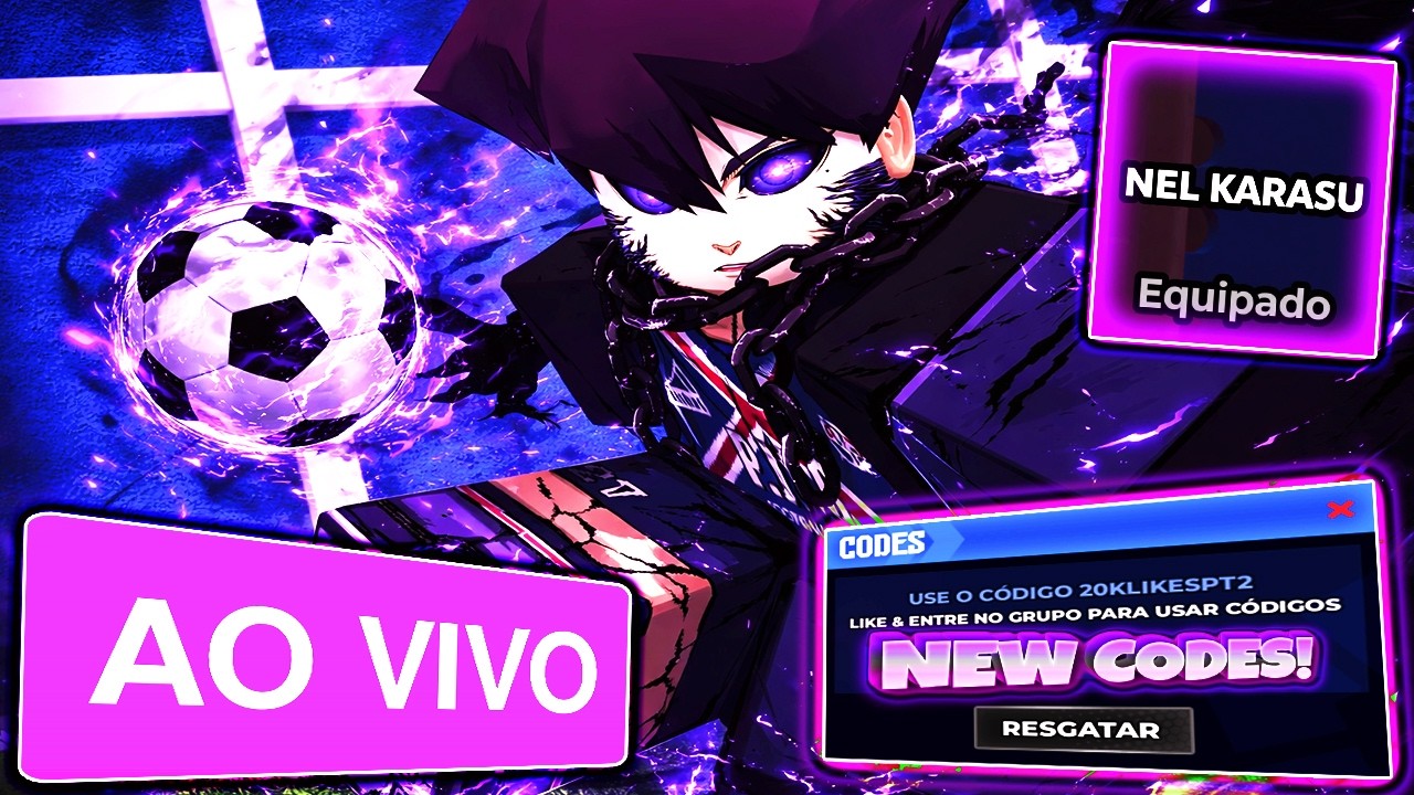 INSANOOO!! NOVO REWORK DO KARASU e NOVOS MEGA CÓDIGOS do BLUE LOCK RIVALS 🔴(AO VIVO)🔴#DARKRUAN100K