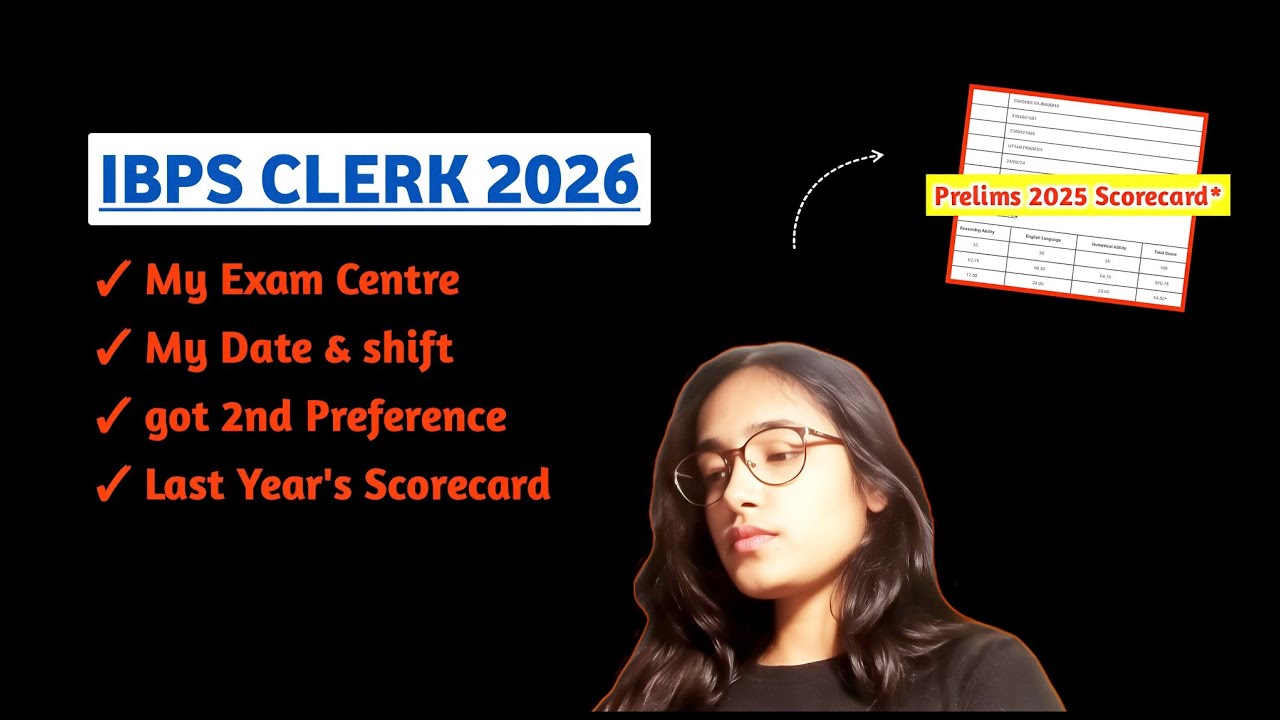 IBPS CLERK PRE Admit Card Out!! (I got 2nd Preference😭) #ibpsclerk 