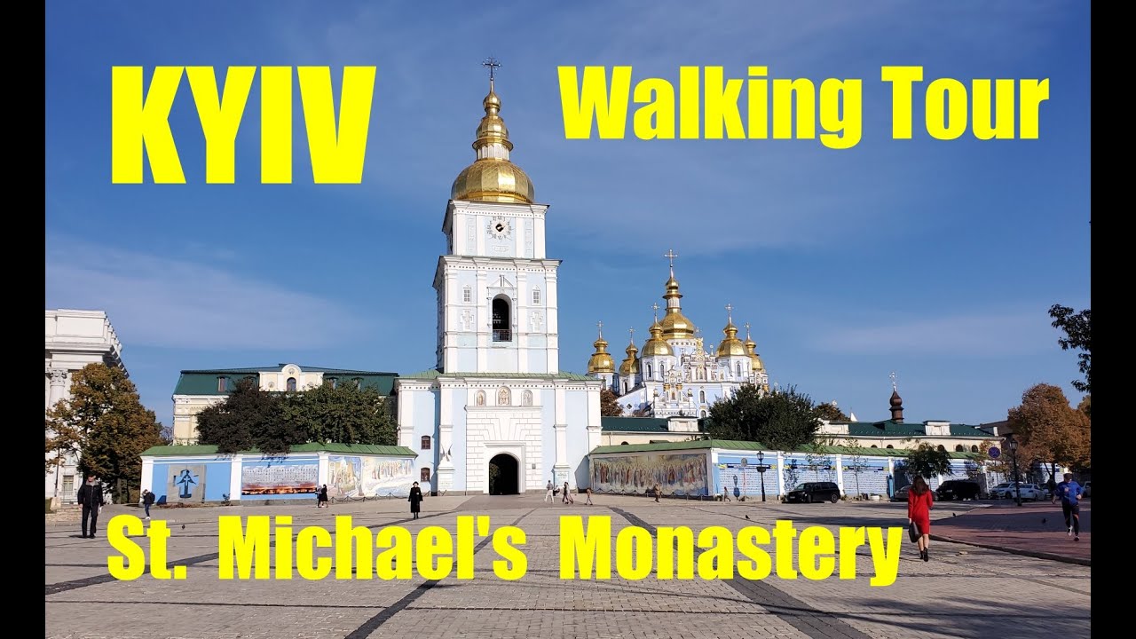 Kyiv, Ukraine Walking Tour - St. Michael's Golden-Domed Monastery and Cathedral