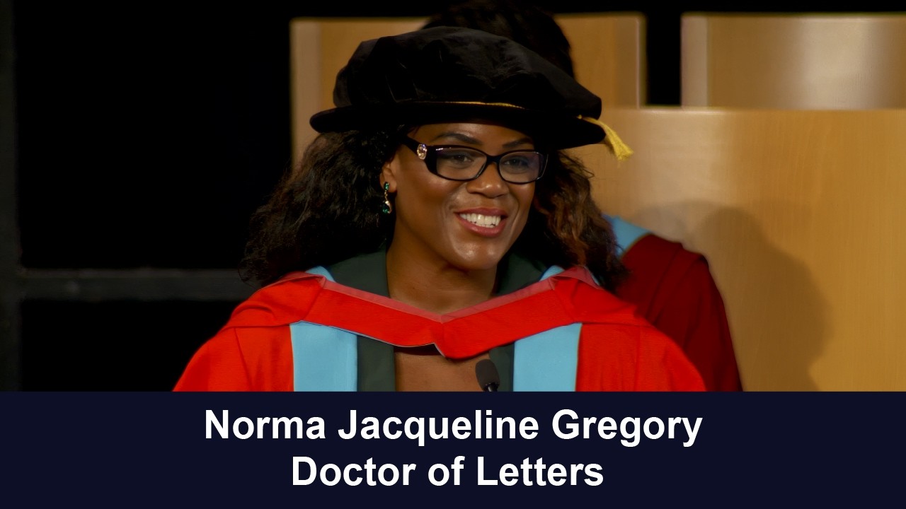Norma Gregory, Doctor of Letters, Speech to the Congregation, December 2023.