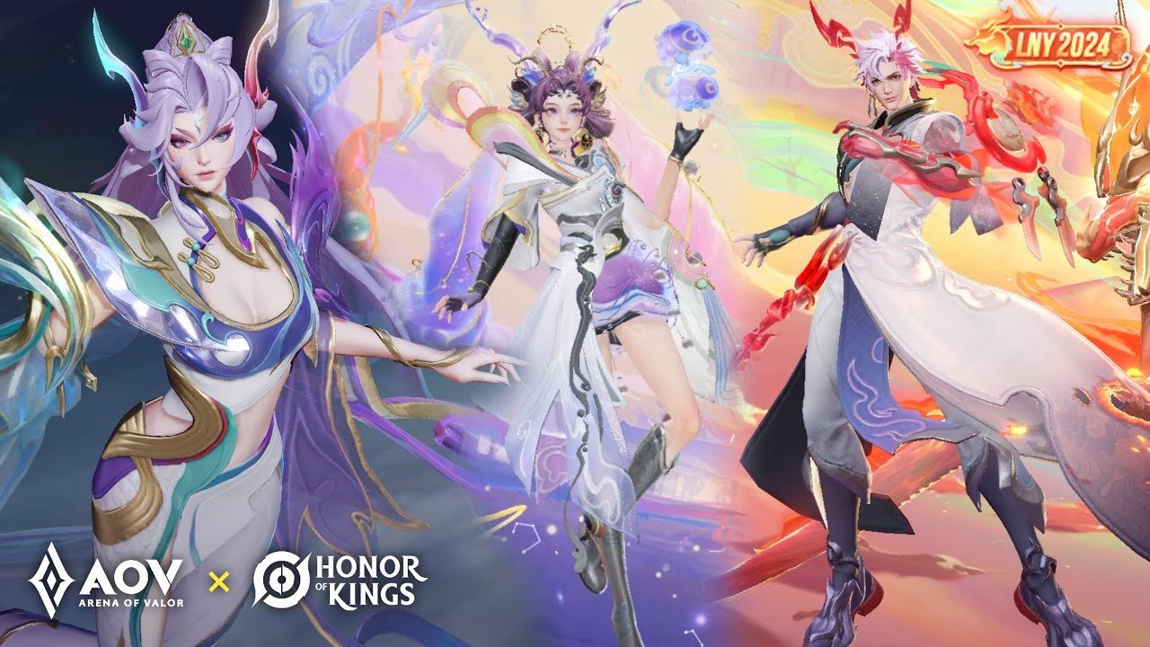 AOV New Skin Lunar New Year 2024 Veres, Bijan, Violet | AOV X HoK LNY 2024 - Arena of Valor
