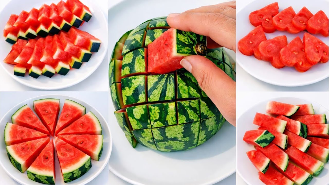 5 Super Fruit Watermelon Carving Cutting | Very Fast and Easy Ideas | @milanesekitchenhindi