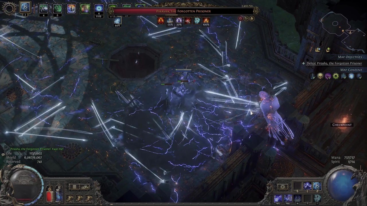 [POE2] 0.5 - 1200% projectile speed spark totems abyssal lich