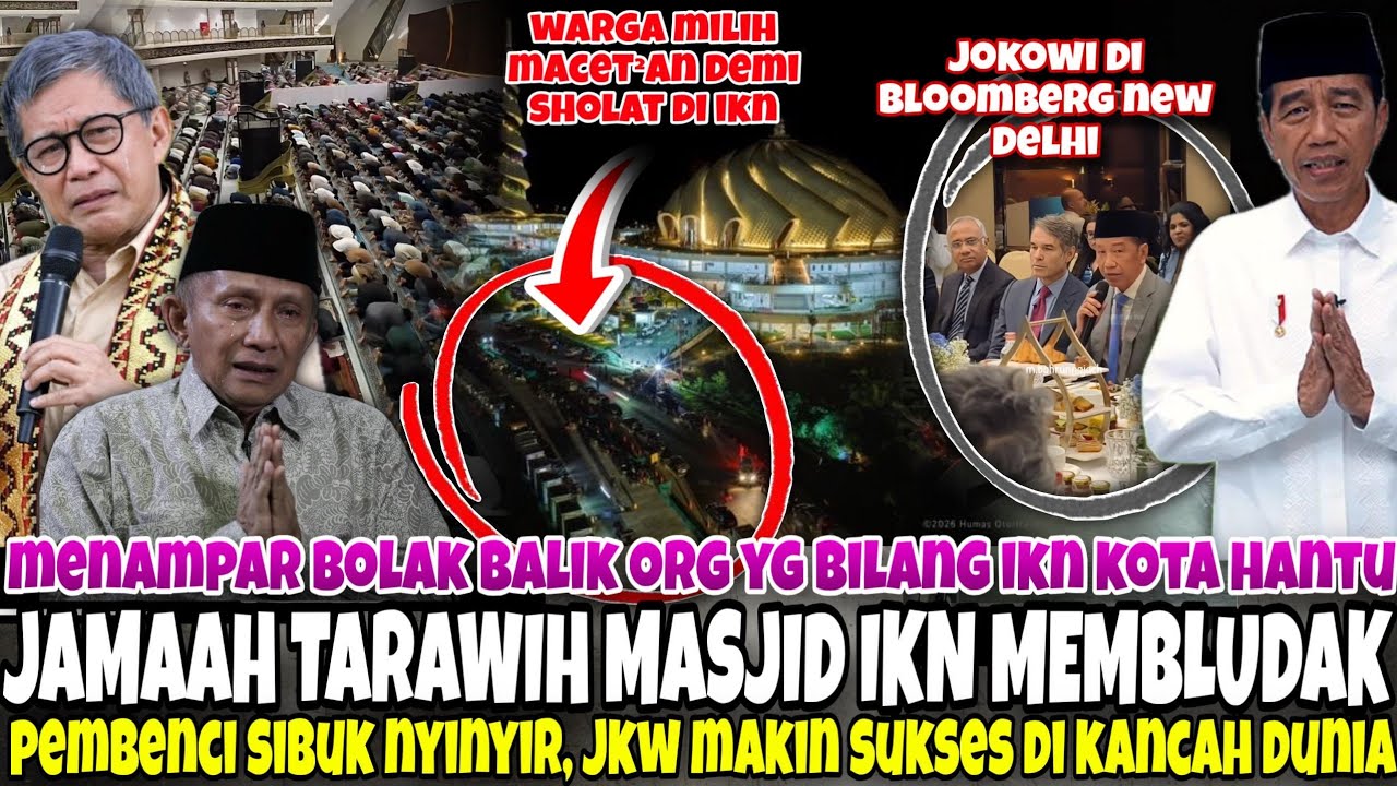 IKN BUAT GEGER DUNIA.. MERINDING LIHAT MAHAKARYA IKN DIJADIKAN TARAWEH & JEMAAHNYA MEMBLUDAK
