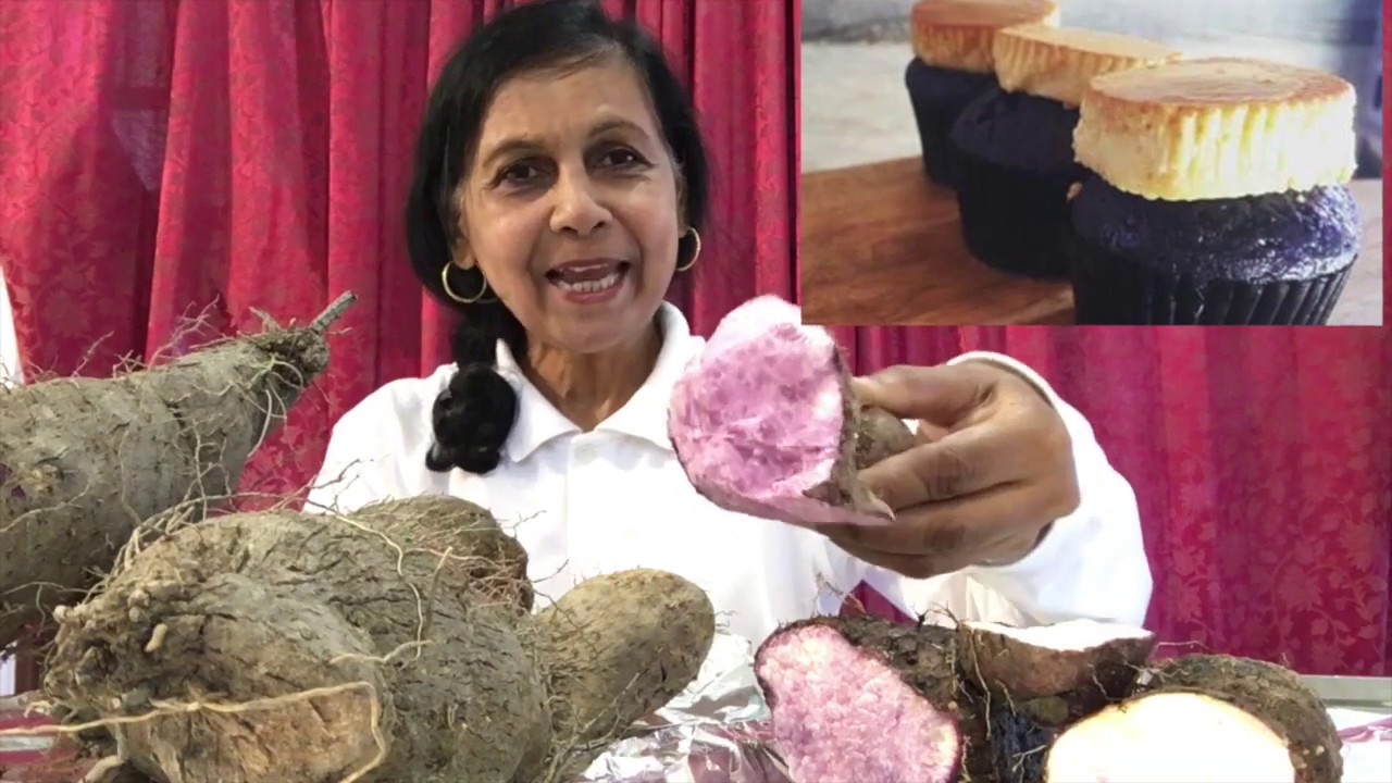 Purple Yam / Dioscorea Alata / Ube/Ubi / Greater Yam. How to make Sri Lankan Purple Yam dessert?