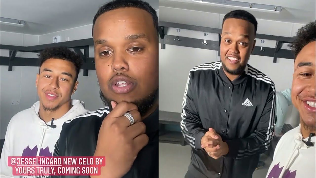 Jesse Lingard and Chunkz practice new goal celebration