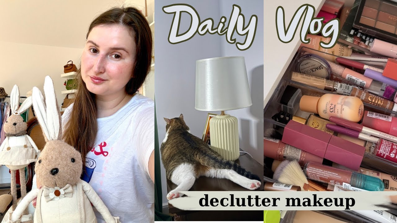 Ce am primit de 8 Martie 🌸 Cadouri + produse Declutter makeup | Daily Vlog 🎀