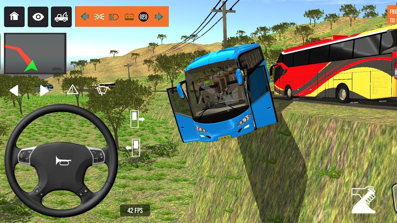 Euro Bus Driving Game Public Transportation 2024 -  Indonesia Bus Simulator Android Gameplay #1857
