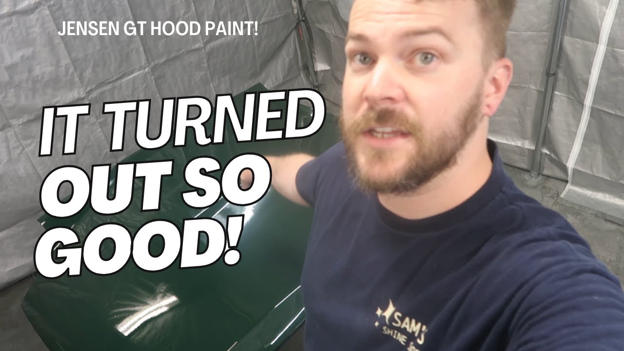 Painting my Jensen GT hood