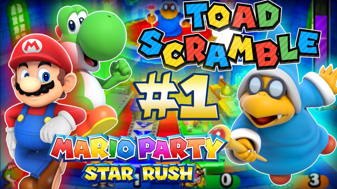 ABM: Mario Party Star Rush!! Toad Scramble!! Walkthrough # 1 HD