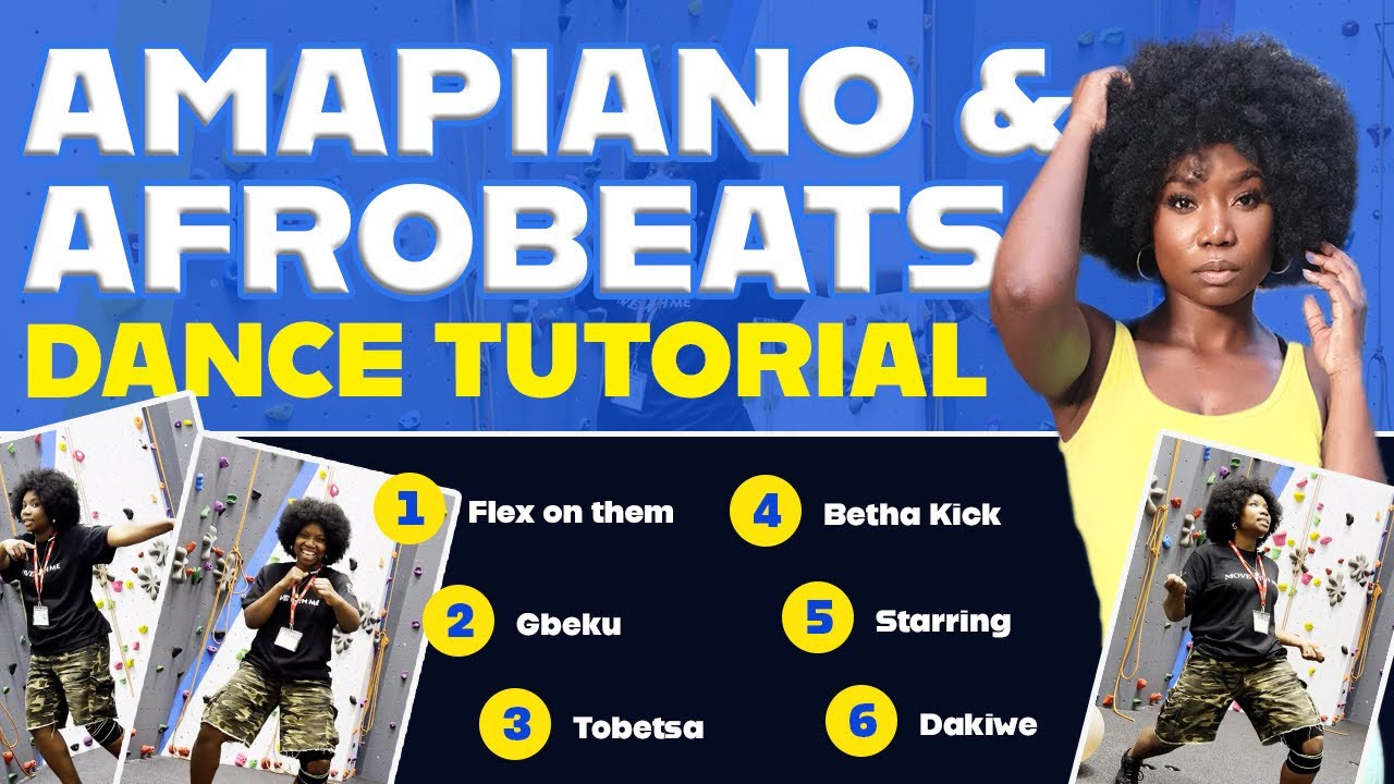 Amapiano & Afrobeats Dance Tutorial for Beginners | Easy Step by Step Moves (2025)