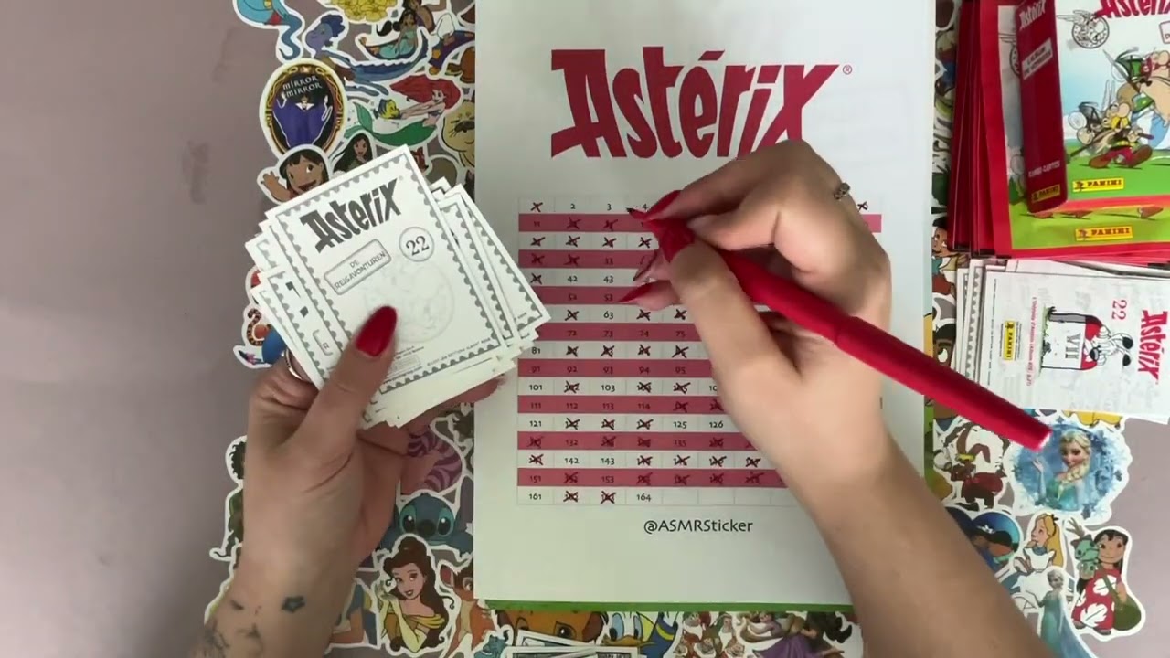 ASMR Opening 25 Panini Stickers Packs Astérix (2/3)
