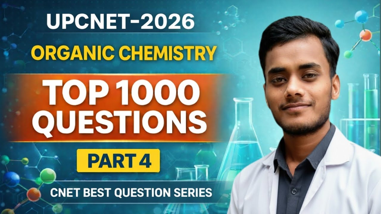 UP BSC NURSING [CNET-2026] CHEMISTRY 1000 QUESTIONS SERIES || PART 4