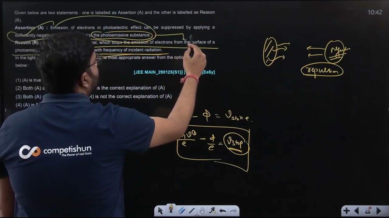 Given below are two statements : one is labelled as Asserton (A) 29 JAN 2025 SHIFT-1 JEE MAIN PYQ