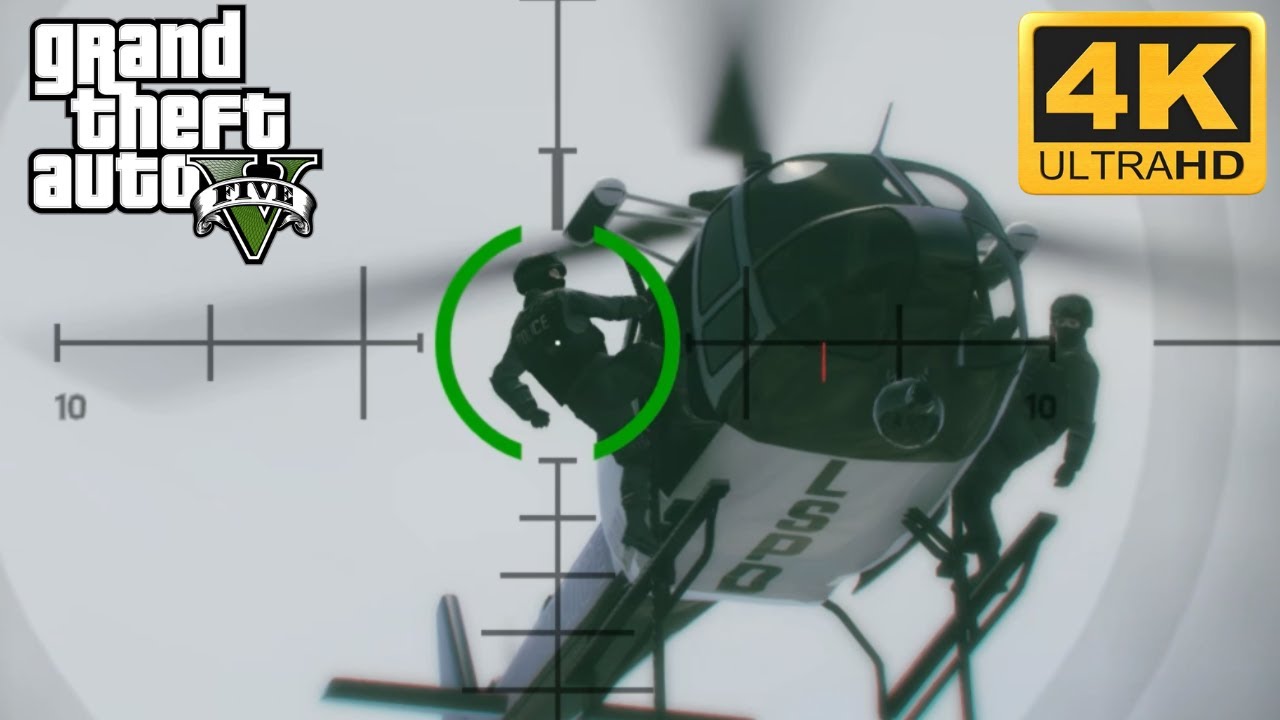 GTA 5 Shooting Sniper Police Helicopter | Gameplay 2025 🚁🔥