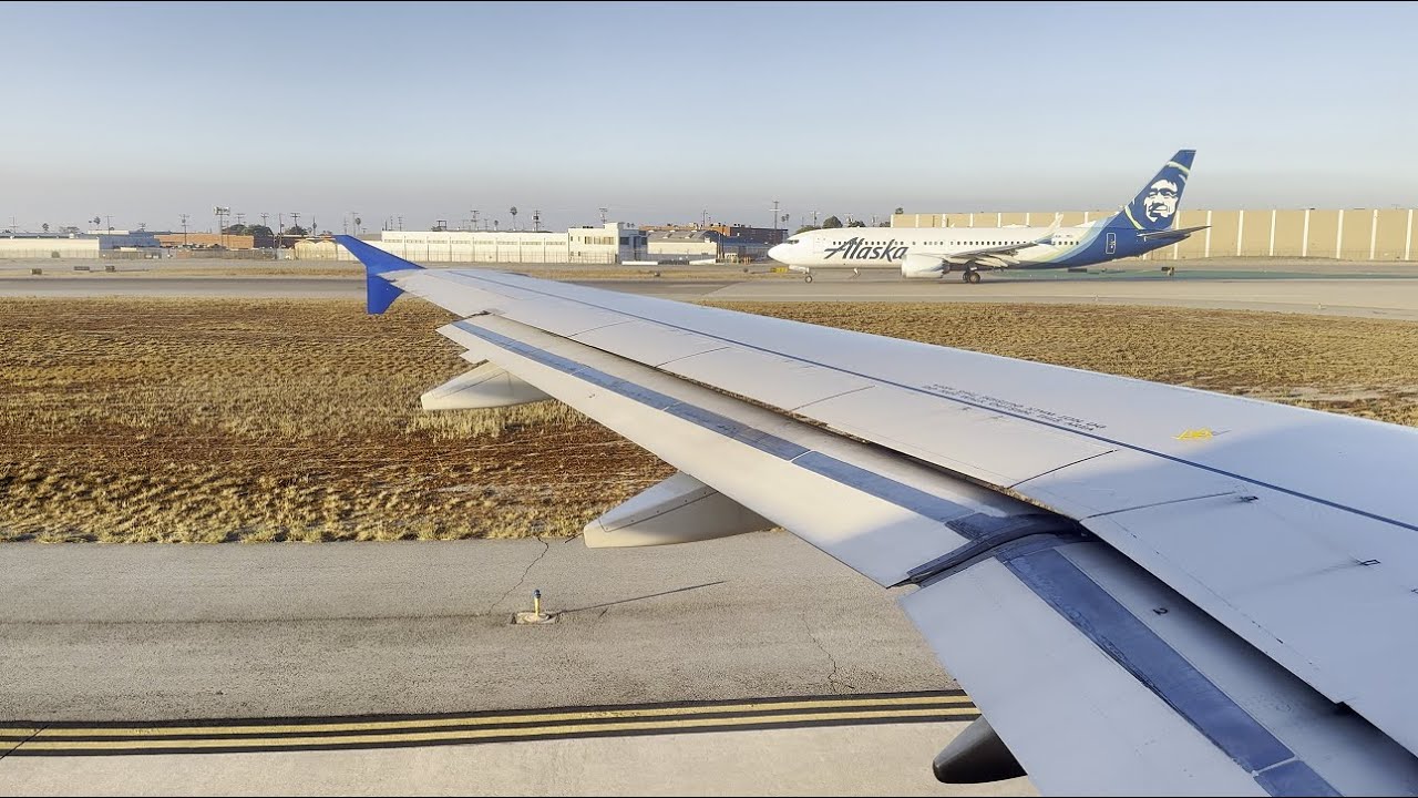 4K United Airlines Airbus A319-131 [N819UA] pushback, start up, and takeoff from BUR