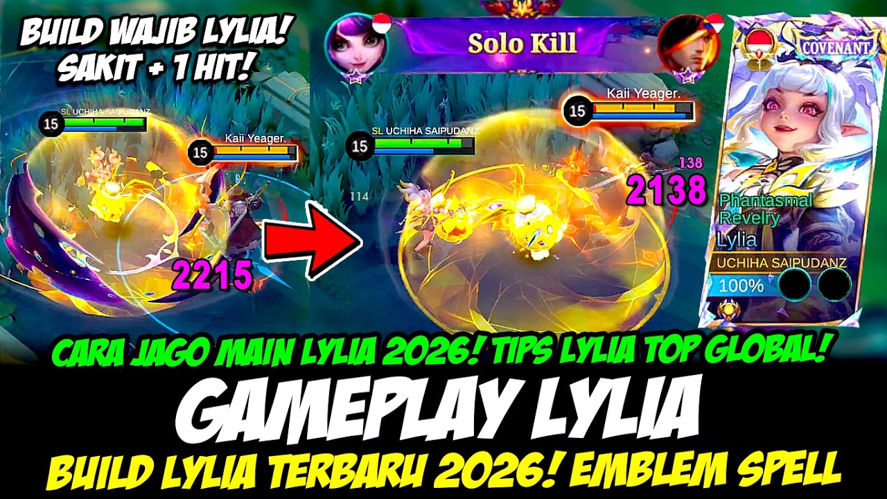 CARA JAGO MAIN LYLIA 2026 + GAMEPLAY LYLIA COVENANT❗BUILD LYLIA TERSAKIT 2026❗TUTOR LYLIA TOP GLOBAL