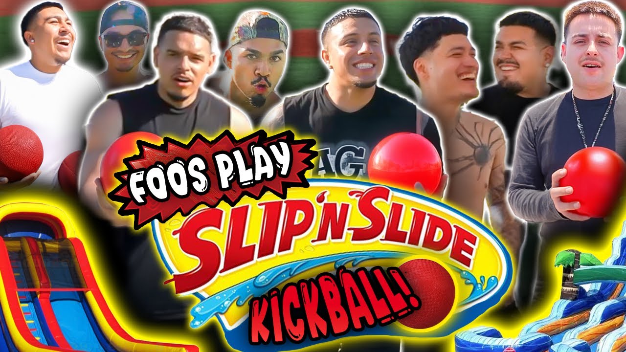 FOOS SLIP N SLIDE KICKBALL !!