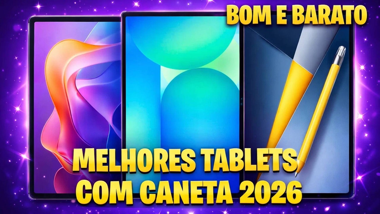 MELHORES TABLETS BOM E BARATO EM 2026 COM CANETINHA