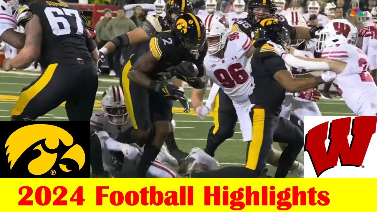 Wisconsin vs Iowa Football Game Highlights 11 2 2024