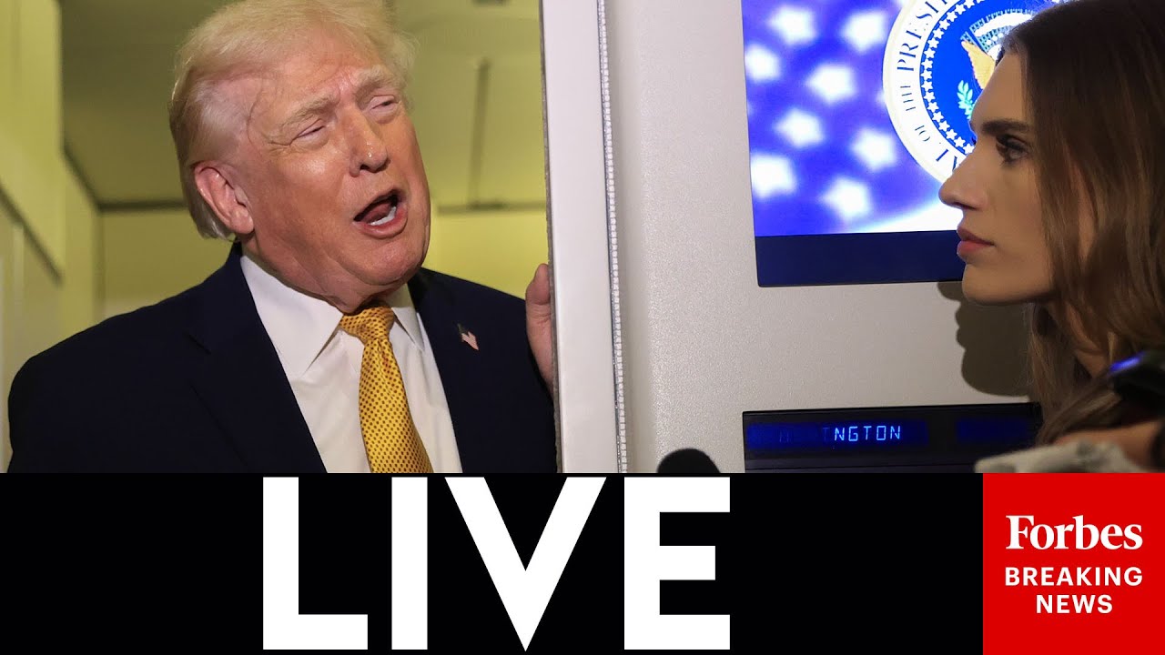 LIVE: Trump Hold Press Gaggle On Air Force One Flight To Washington, D.C.