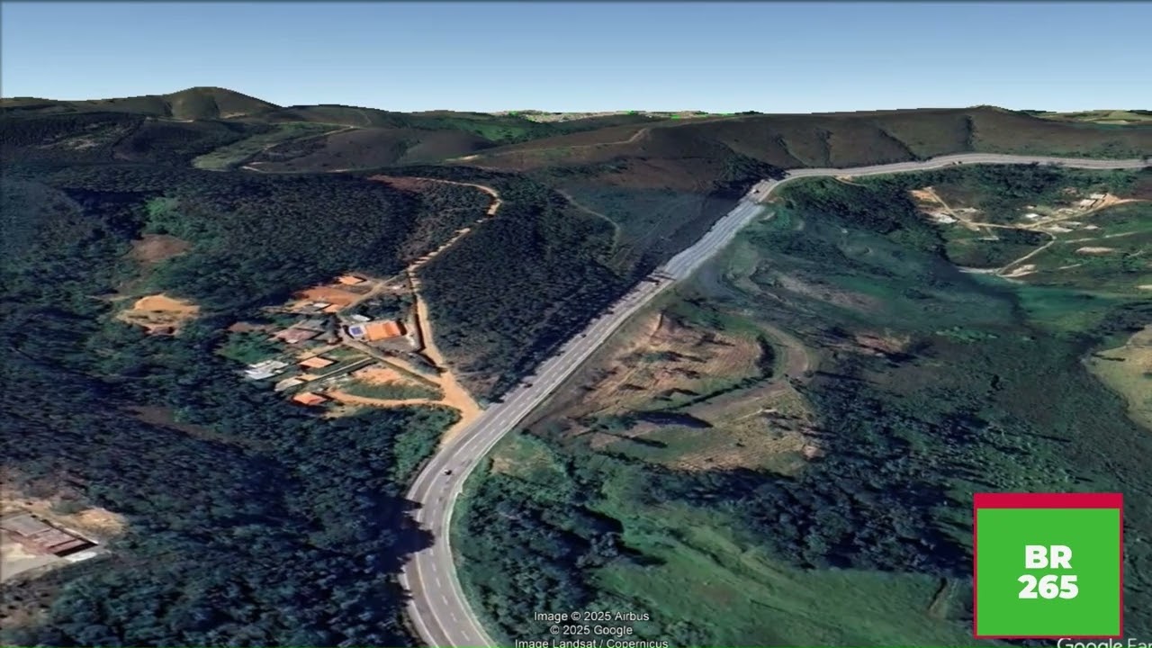 de Barroso a Barbacena sem cortes , vista aérea pela BR 265 // #br265 #barroso #barbacenamg #br040