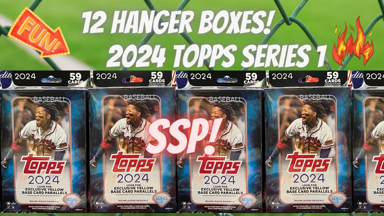 🔥 12 Hanger Boxes ⚾️ 2024 Topps Series 1 Baseball ** SSP Pull - Yellow Parallels & Much More! **
