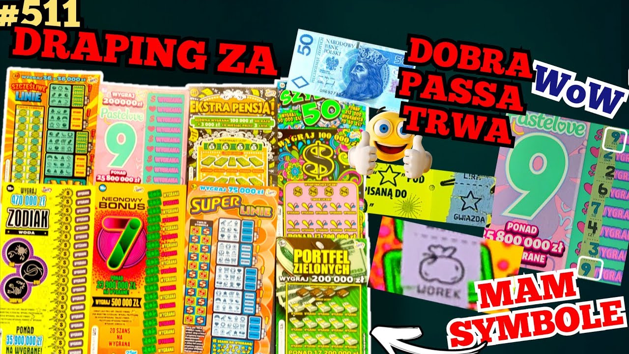 Zdrapki Lotto🎲511 Kolejny draping na plus❗Znalazłem ⭐&💰❗ Dużo zdrapek wygranych☺️ #win#wygrana#lotto