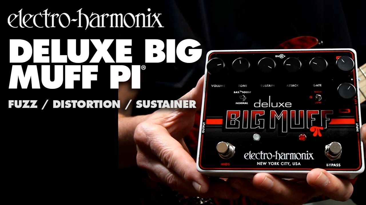 Electro-Harmonix Deluxe Big Muff Pi Fuzz / Distortion / Sustainer Pedal (Demo by Bill Ruppert)