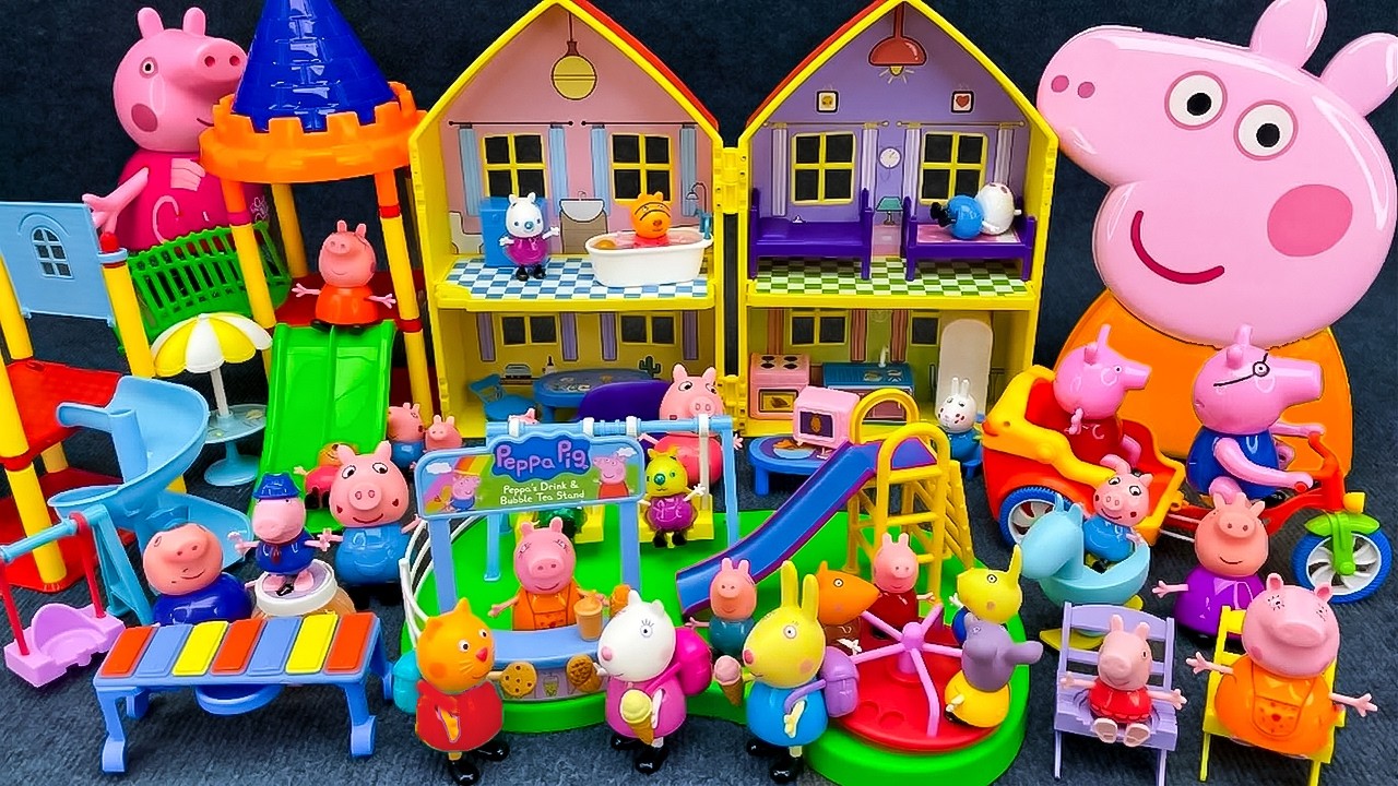 PEPPA PIG Toys🐷Unboxing PEPPA PIG and Friends Gathering Happy Playground Toy Playset ASMR