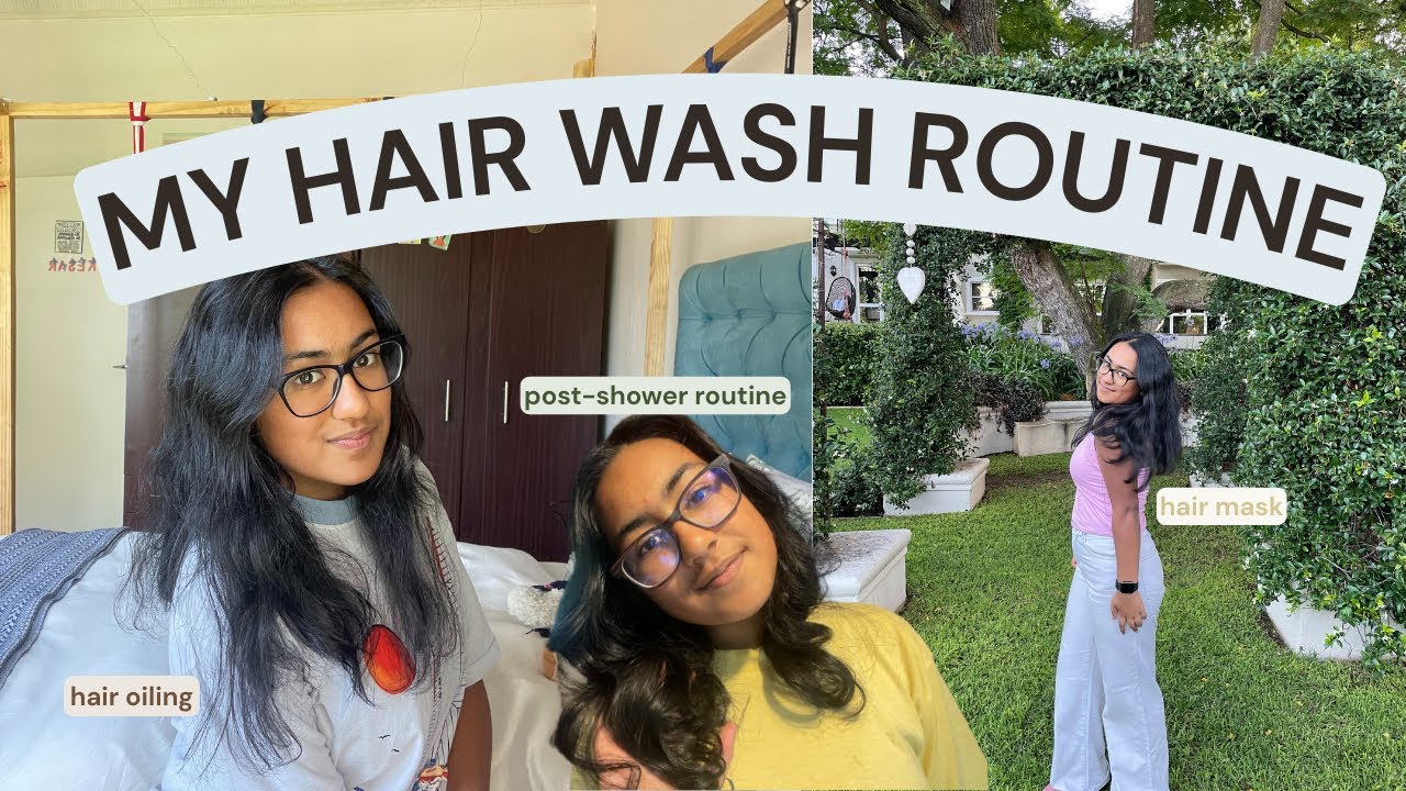 HEALTHY HAIR WASH ROUTINE | oiling, mask, wash, post-shower