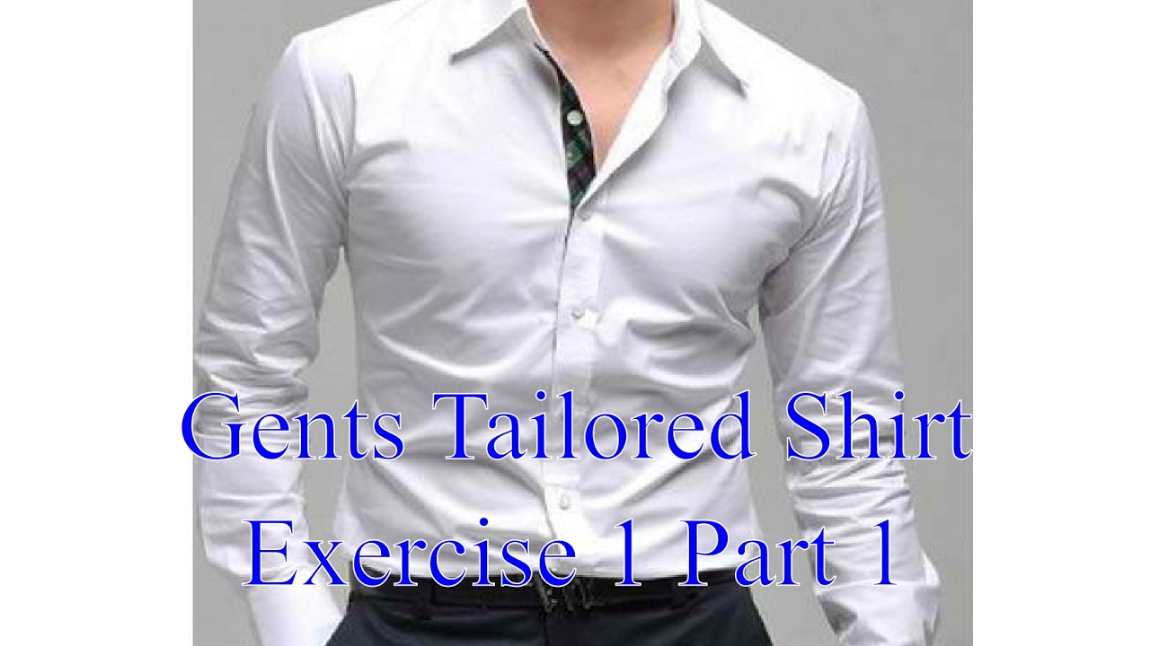 mens shirts - Exercise 1 part 1 - Constructing the front panels