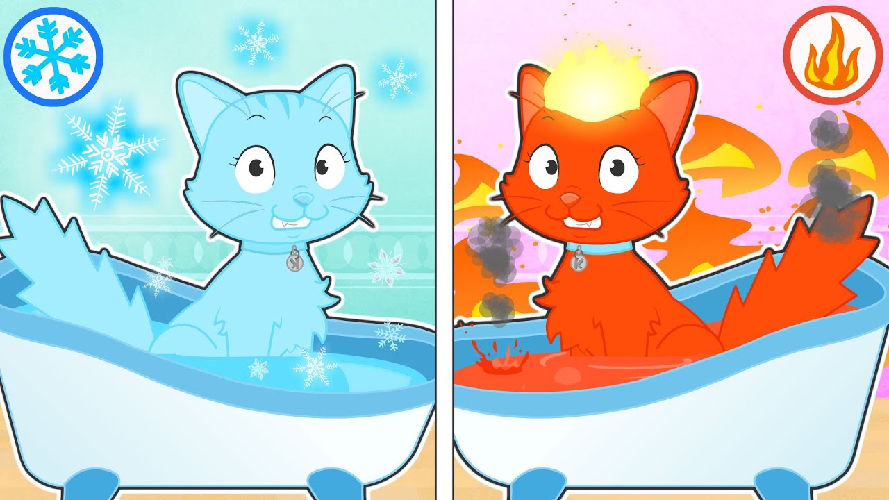 BABY PETS 🧼😻🧽 Bath and Spa Session with Kira the Cat
