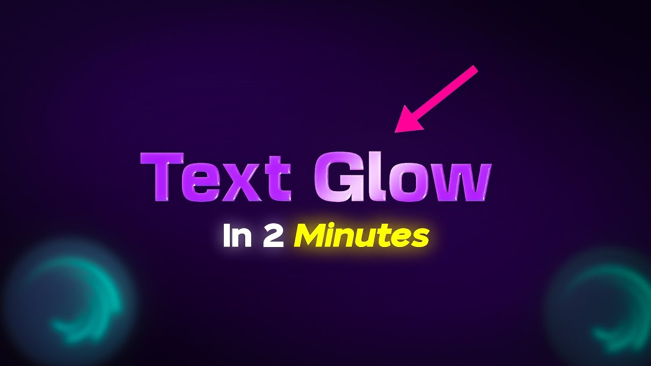 Premium Text Glow EFFECT in 2 minutes 🌟