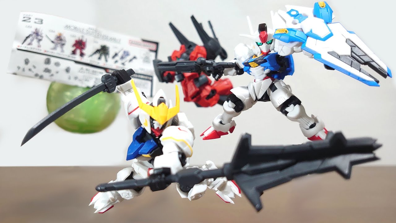 （MSアンサンブルにエアリアル＆バルバトスが登場！ビットオンフォームも再現可能！）ガシャポン 機動戦士ガンダム　MOBILE SUIT ENSEMBLE 23　レビュー
