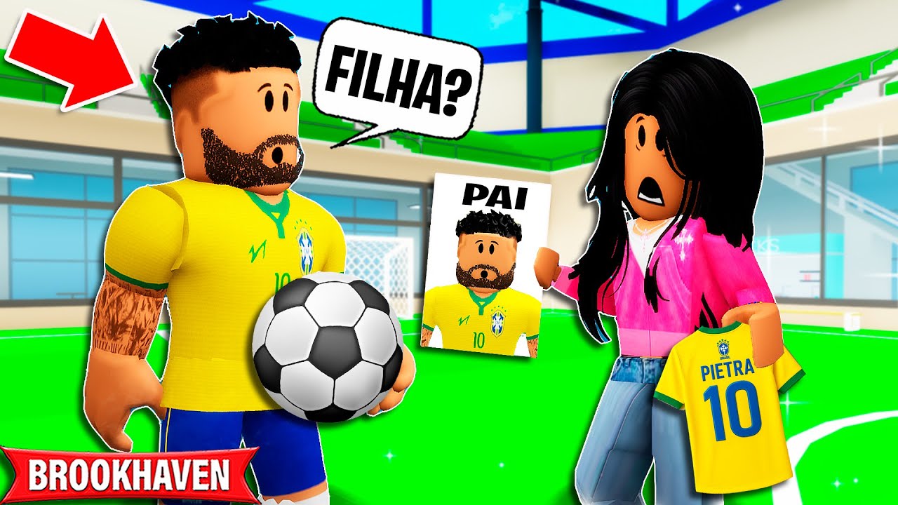 A MENINA DESCOBRIU SER FILHA DO NEYMAR | Historinhas Brookhaven Roblox | Bibi e Lud
