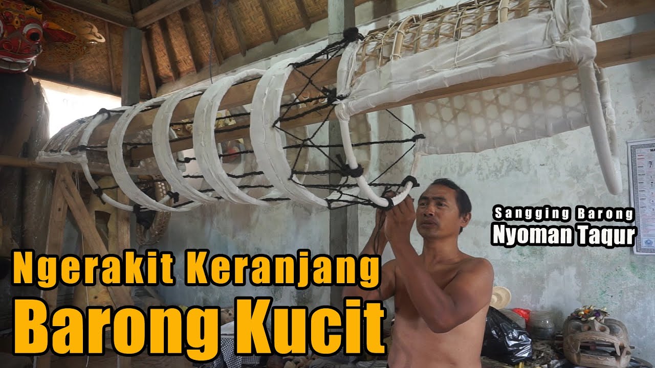 NGERAKIT KERANJANG BARONG KUCIT || Sambil ngorte ajak sangging Barong