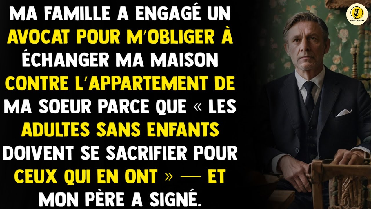 Ma famille a engagé un avocat pour m’obliger à échanger ma maison contre l’appartement de ma sœur...
