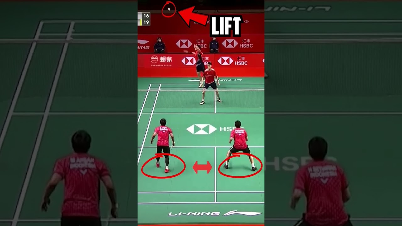 Doubles defence HOW TO🏸 #badmintontraining #badminton #badmintontips #badmintonvideo