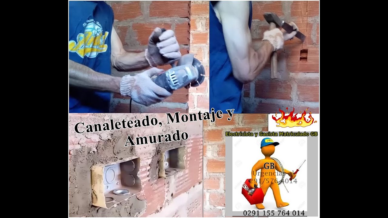 Canaleteado, Montaje y Amurado de Ca&ntilde;er&iacute;a en Electricidad (Obra Completa en una Casa)