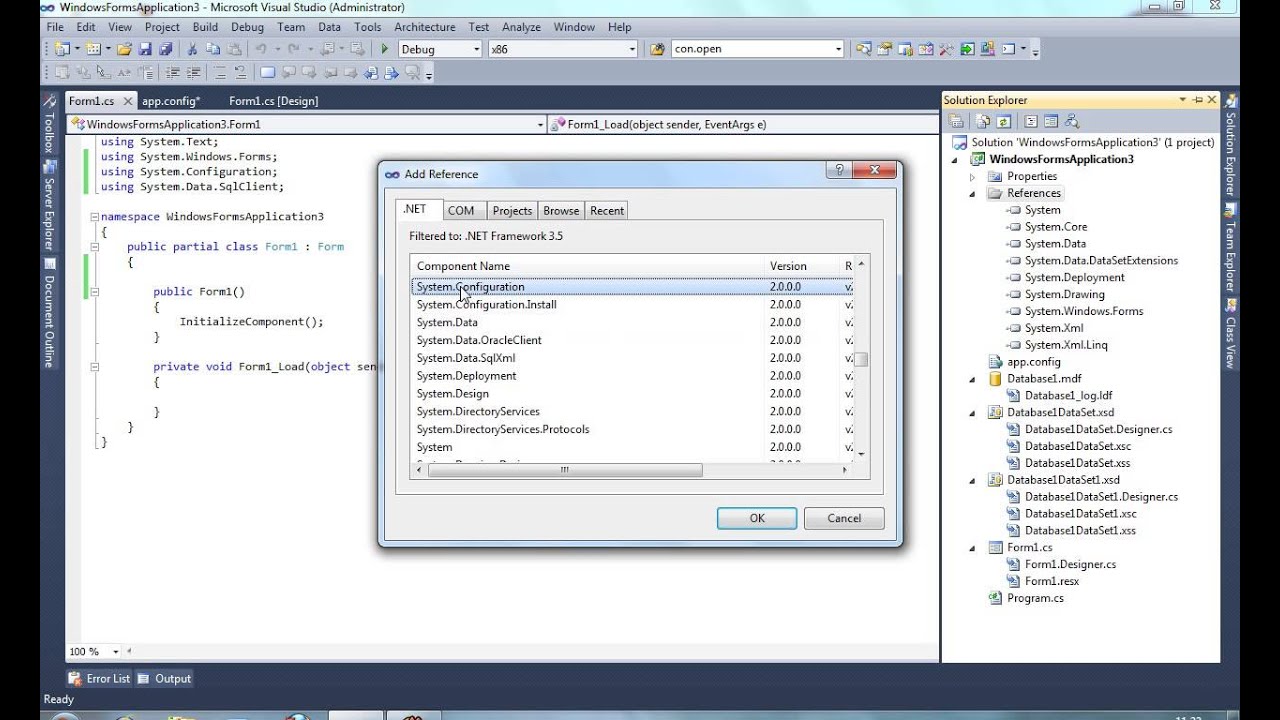c# global connectionstring (configurationmanager.connectionString)